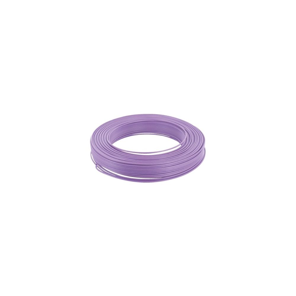 Selection Brico-Travo - H07 v-u 1,5 mm² vg couronne 100 m violet - Fils et câbles électriques