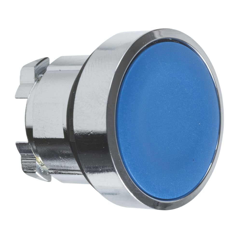 Schneider Electric - tête bouton poussoir - affleurant - bleu - schneider harmony zb4ba6 - Autres équipements modulaires