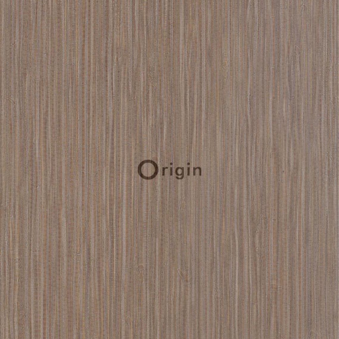 Origin - Origin papier peint lin marron - 306442 - 53 cm x 10,05 m - Papier peint