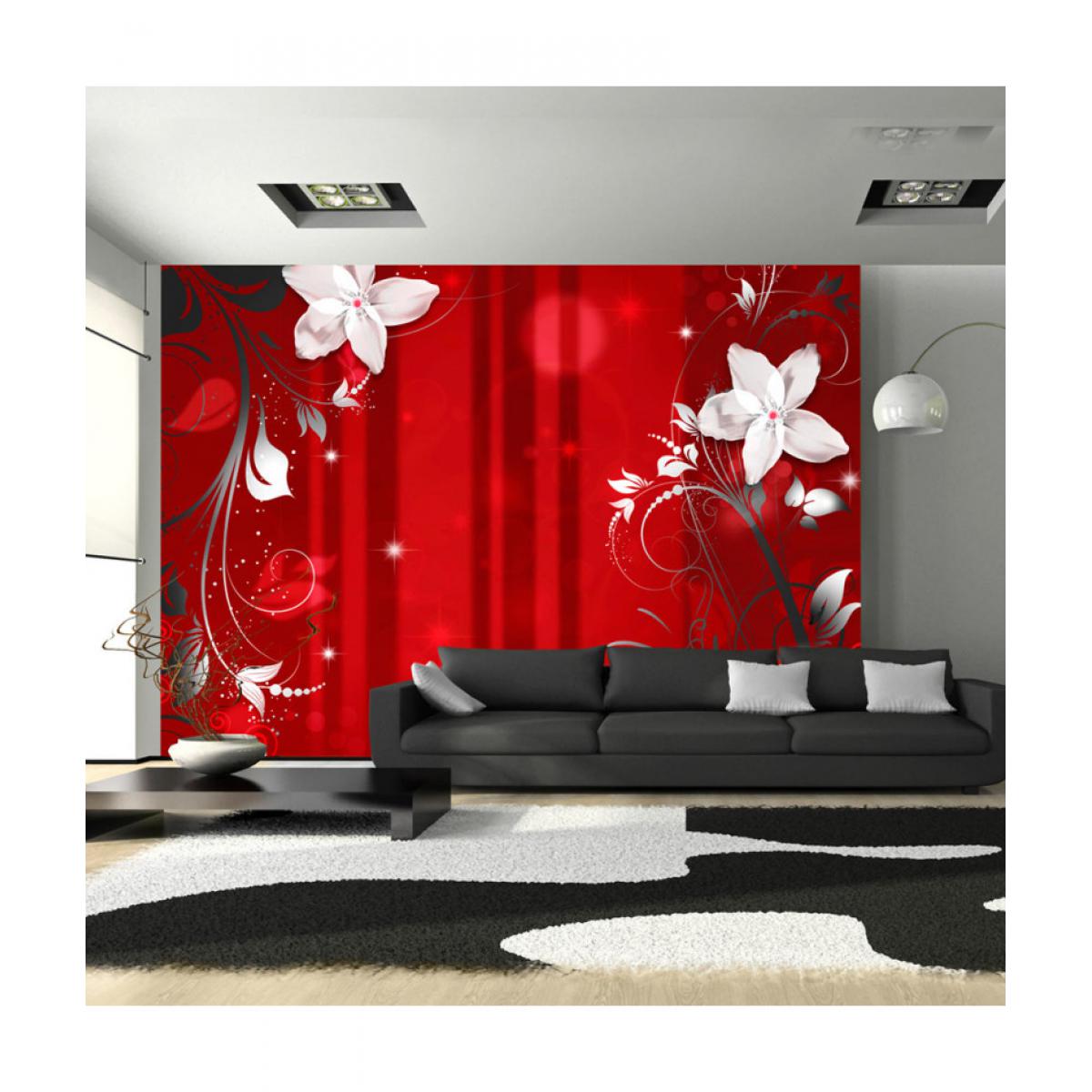 Artgeist - Papier peint - Flowering scarlet 300x210 - Papier peint