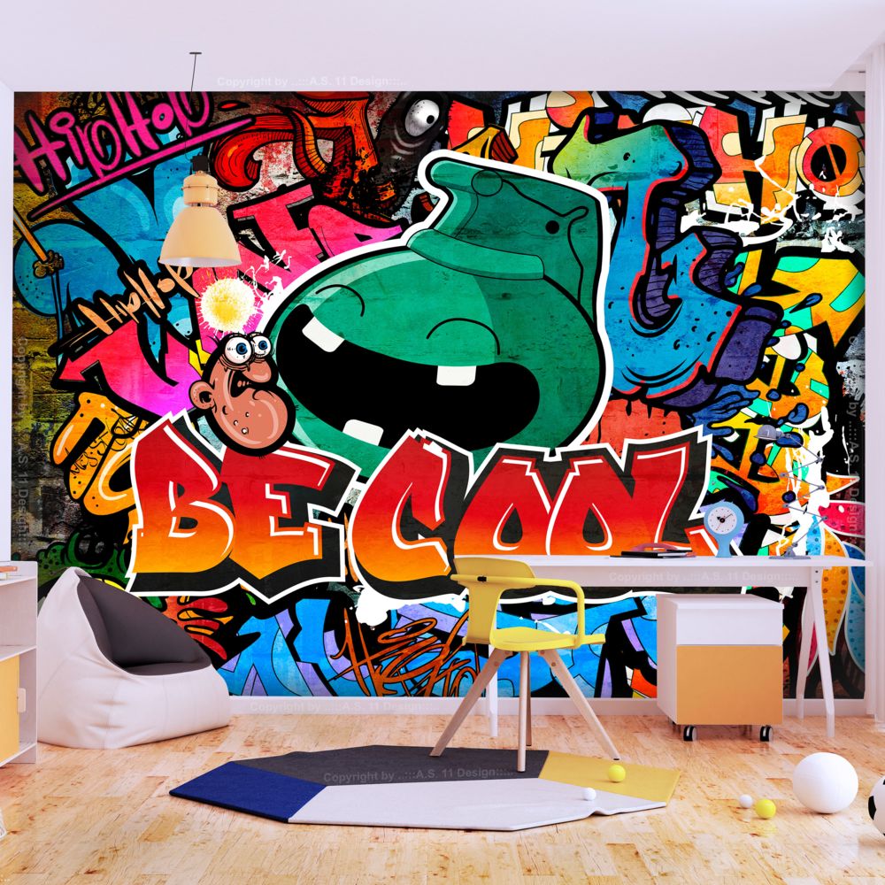 Bimago - Papier peint - Be Cool - Décoration, image, art | Street art | - Papier peint