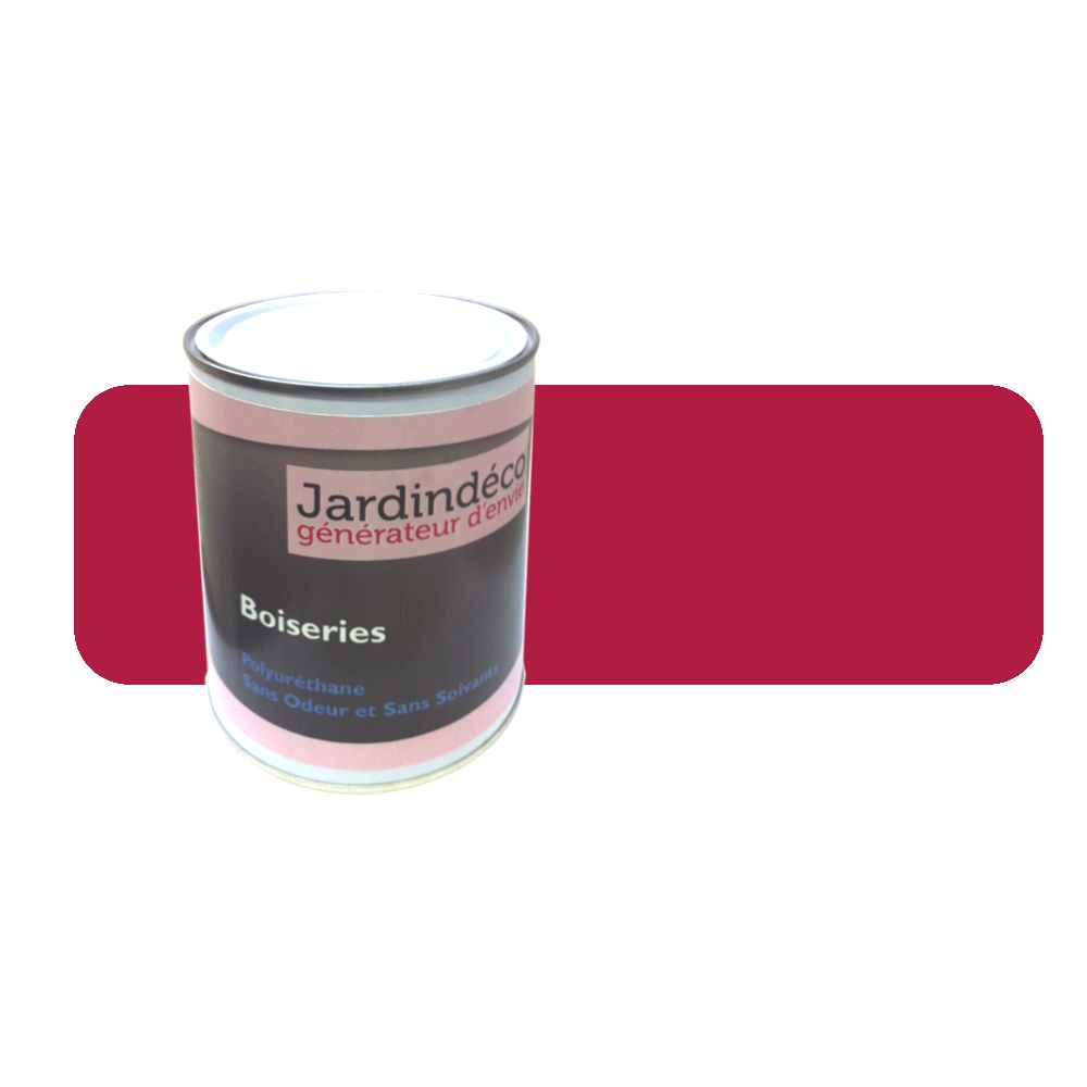 Bouchard Peintures - Peinture rouge de sécu pour meuble en bois brut 1 litre - Peinture intérieure