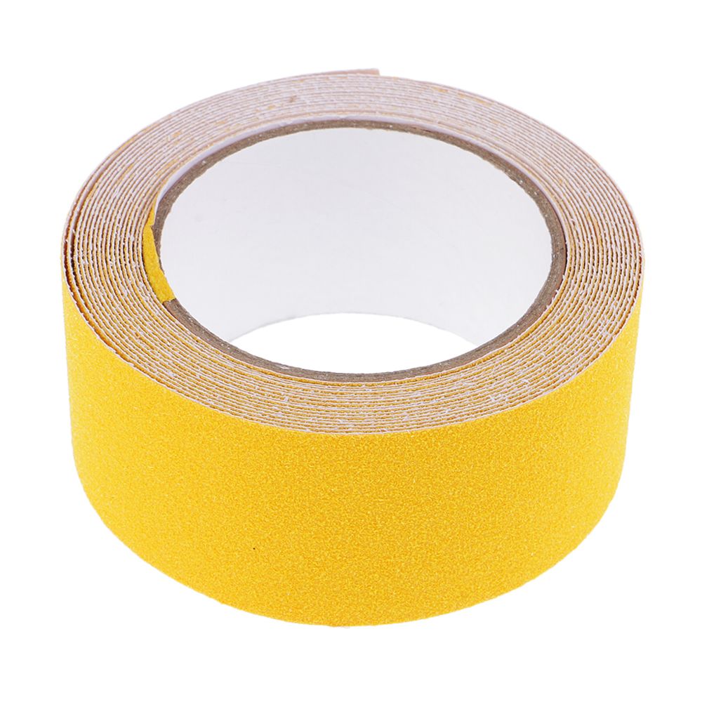 marque generique - 5 mètre 5cm bande anti-dérapante haute adhérence antidérapante bande de plancher de sécurité jaune - Colle revêtement sol & mur