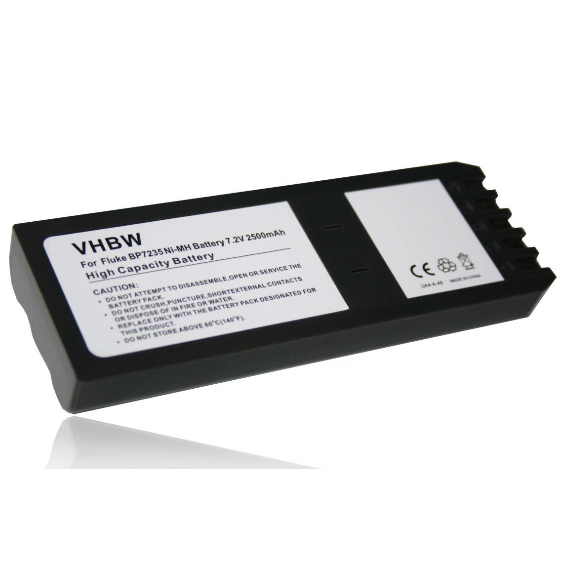 Vhbw - vhbw Batterie compatible avec Fluke Impulse 6000D, Impulse 7000DP outil de mesure (2500mAh, 7,2V, NiMH) - Piles rechargeables