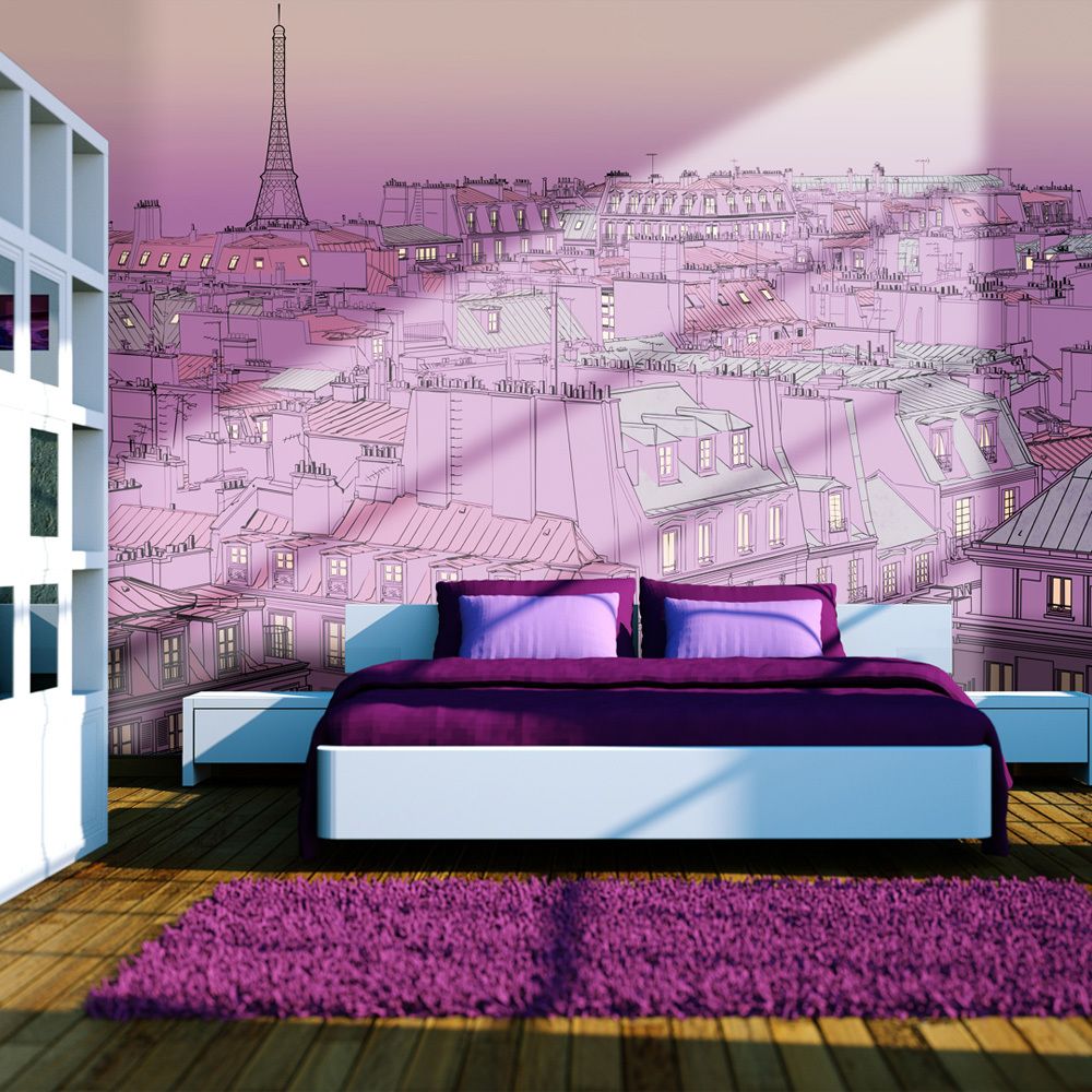 Bimago - Papier peint - Vendredi soir à Paris - Décoration, image, art | Ville et Architecture | Paris | - Papier peint
