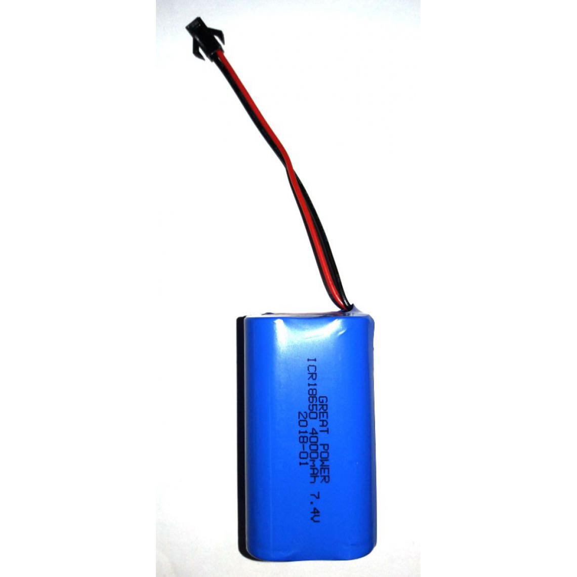 Velamp - Batterie Li-Ion rechargeable 18650x2 7,4V 4400mAh - Piles rechargeables