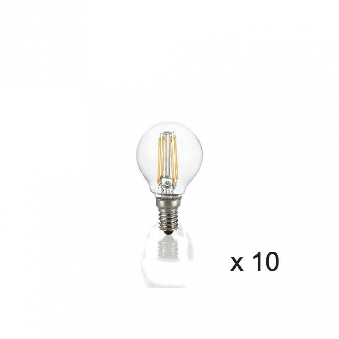 Ideal Lux - Ampoule (x10) 4W E14 Transparent D4,5 101200 - Ampoules LED