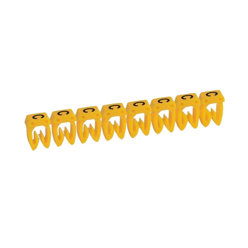 Legrand - repère pour fil de 0.5 à 1.5 mm2 - lettre c - couleur jaune - legrand cab 3 - Accessoires de câblage