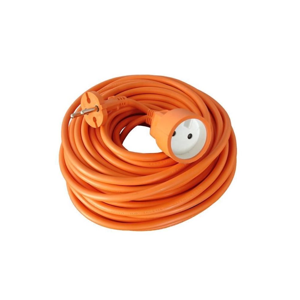 marque generique - RALLONGE Rallonge électrique de jardin câble HO5VVF 2x1.5mm2 orange 40m - Rallonges domestiques