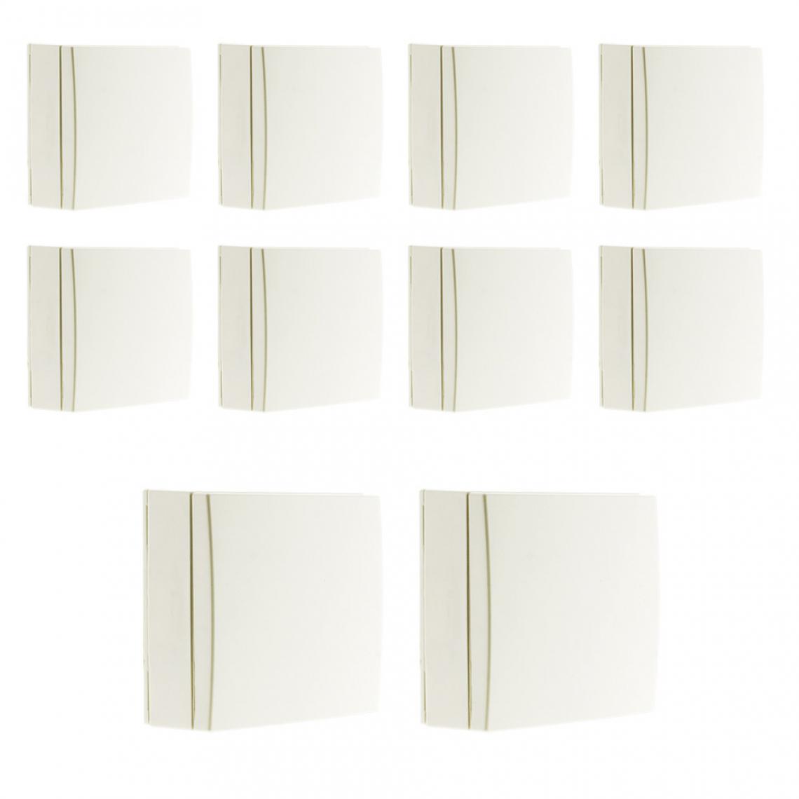 Zenitech - lot de 10 boites de raccordement saillie Blanc - Bel'Vue - Interrupteurs et prises en saillie