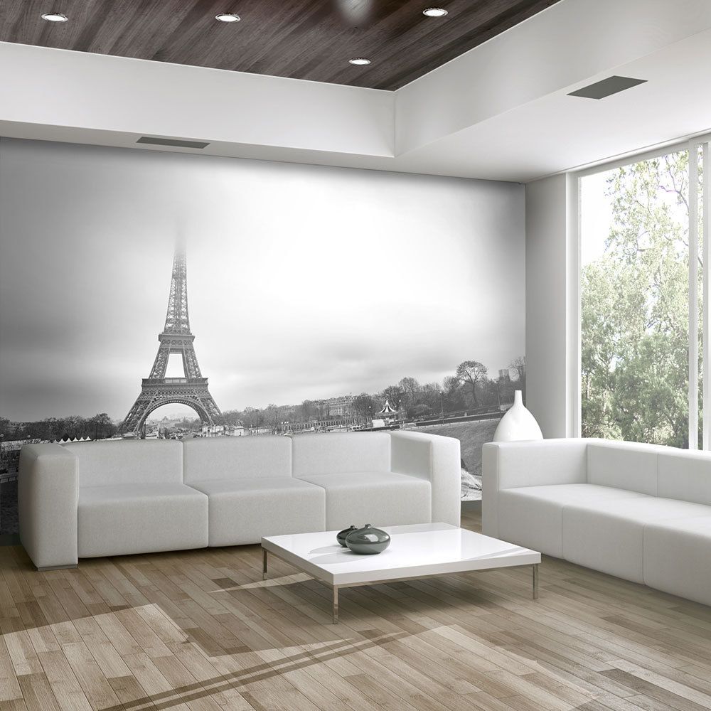 Bimago - Papier peint - Paris: Tour Eiffel - Décoration, image, art | 450x270 cm | XXl - Grand Format | - Papier peint