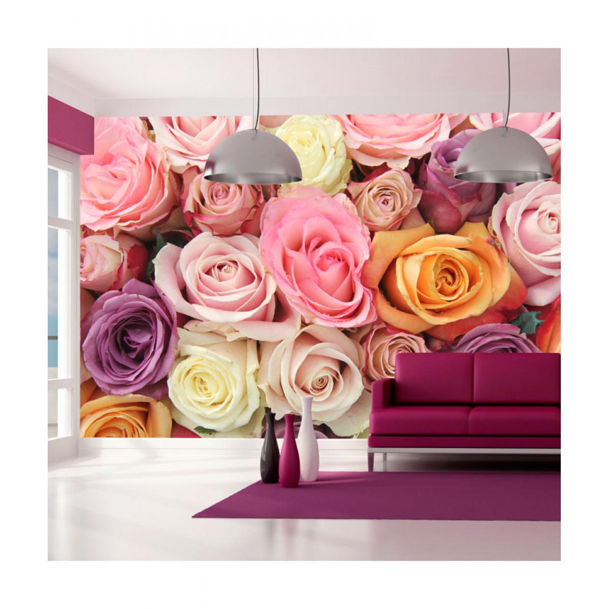 Artgeist - Papier peint - Roses pastels 450x270 - Papier peint