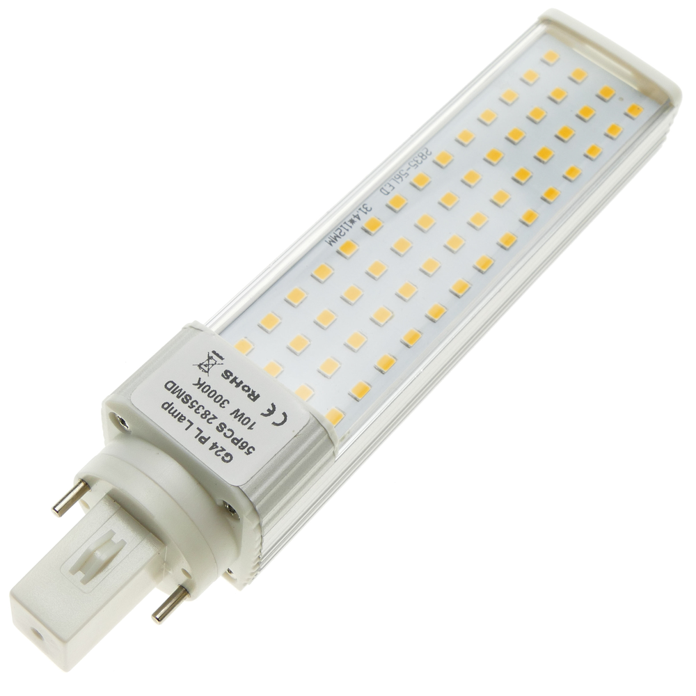 Bematik - Lampe à tubes LED PLC G24 85-265VAC 10W Ampoule chaude - Tubes et néons