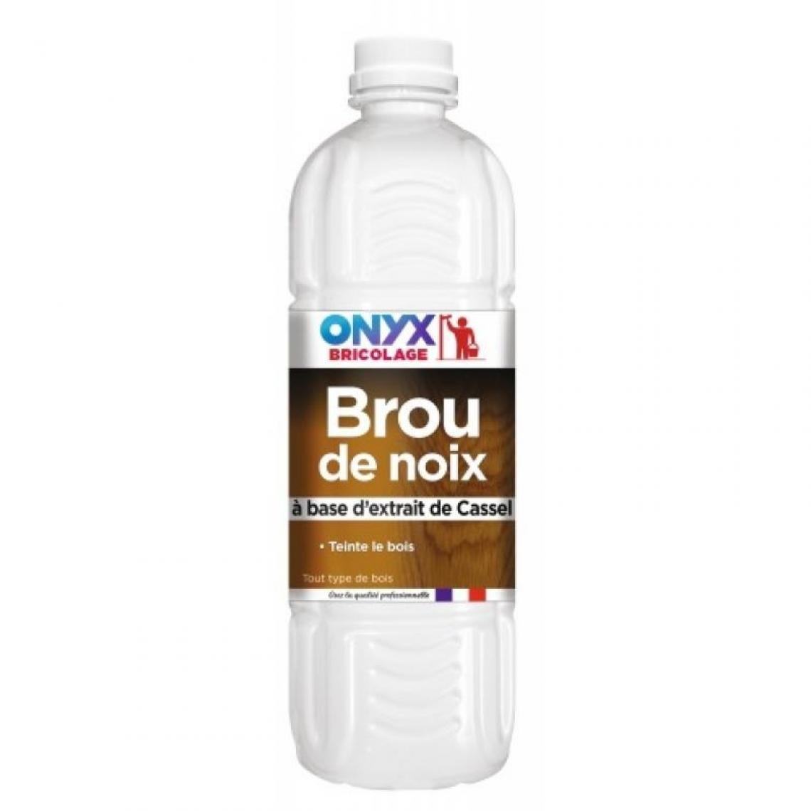 Onyx - Brou de noix en bidon de 1 litre - Produit de finition pour bois