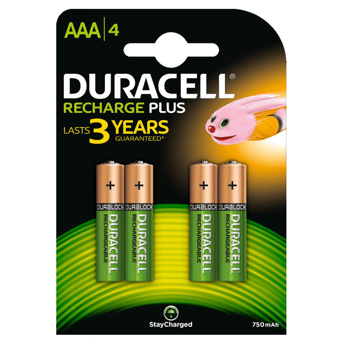 Duracell - Duracell Recharge AAA 750 mAh (par 4) - Piles standard