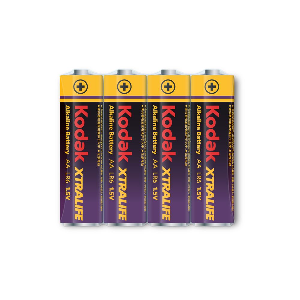 Kodak - KODAK - Pile - XTRALIFE Alcaline - AA/LR06 - pack de 4 shrink-- - Piles rechargeables