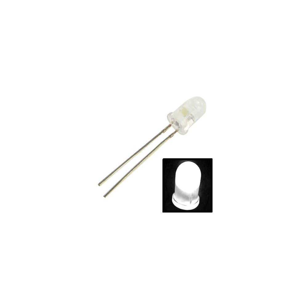 Wewoo - LED Perle Lampe à diode électroluminescente à DEL blanche claire de 1000 PCS F5 - Ampoules LED
