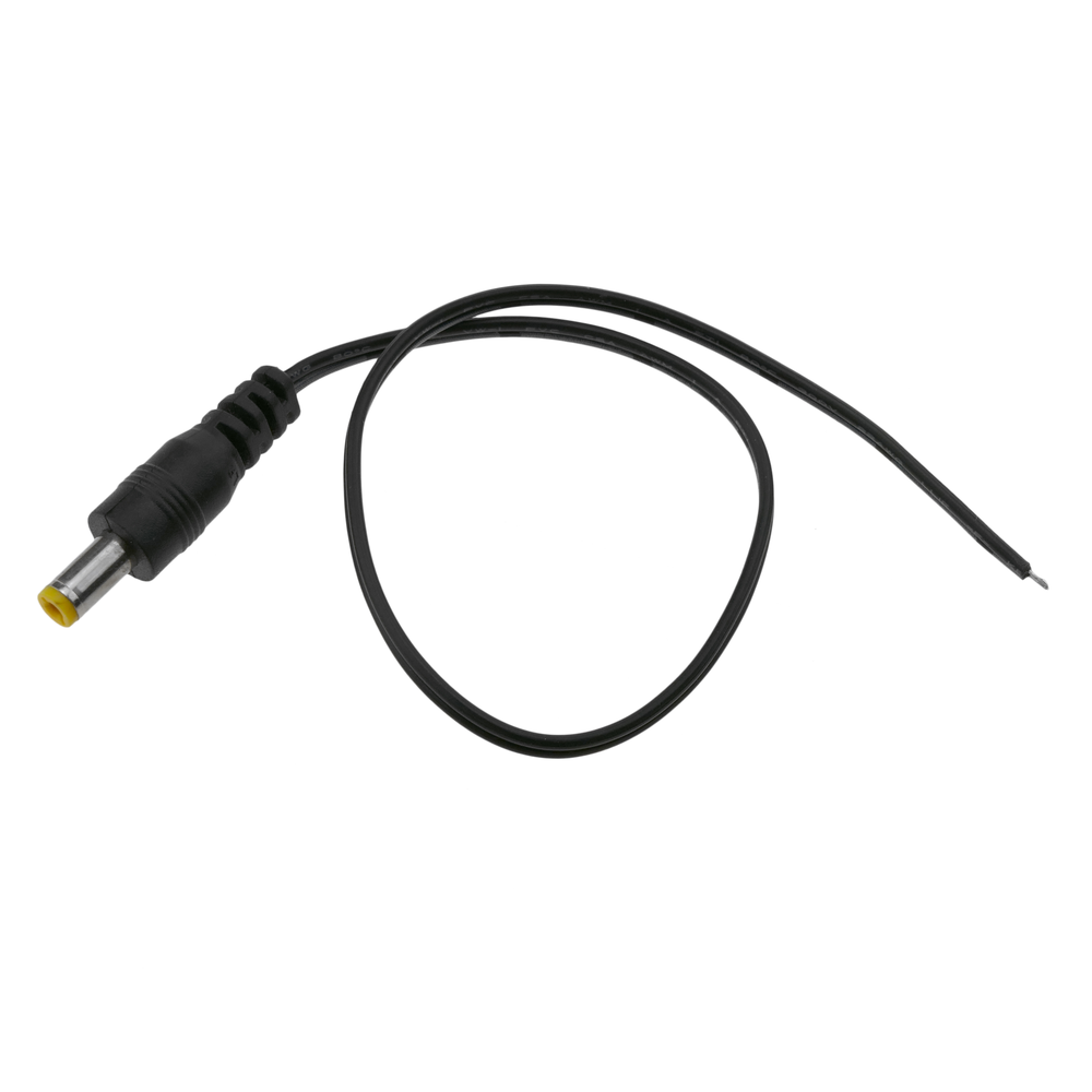 Bematik - câble d'alimentation CC 26AWG prise jaune 5.5x2.1mm Homme aux bornes 30cm - Fils et câbles électriques