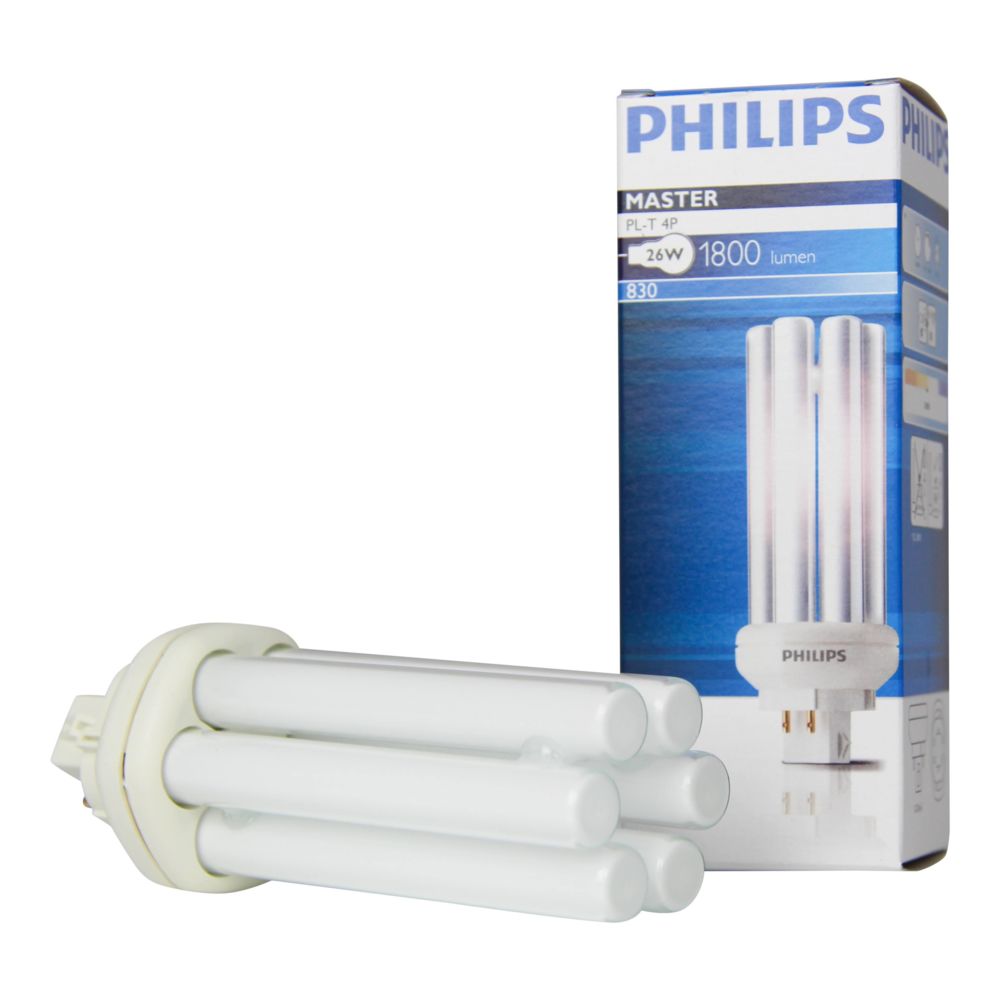 Philips - Philips 611253 - Ampoule GX24q-3 26W 840 Master PL-T 1800lm 4Pins - Blanc Froid - Tubes et néons