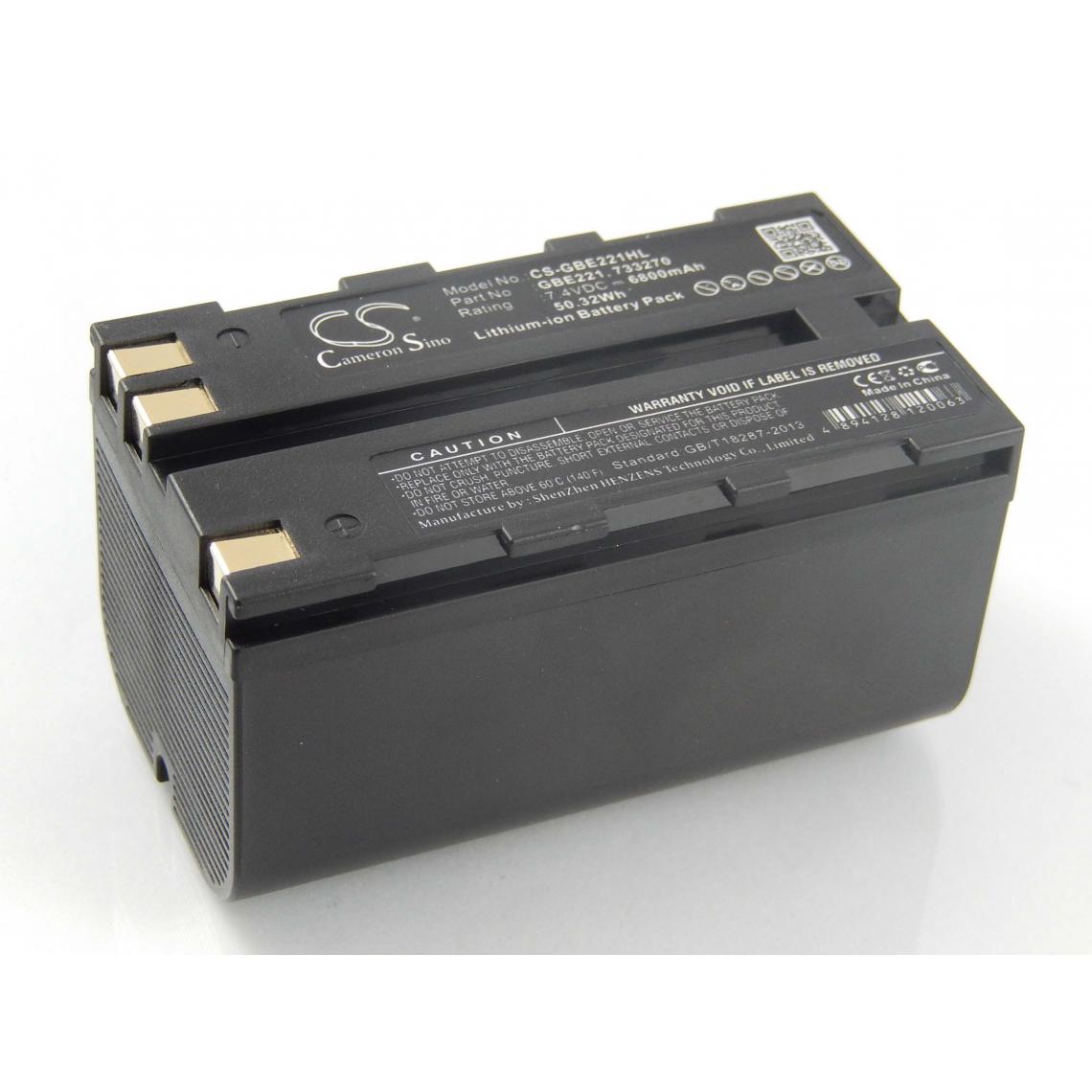 Vhbw - vhbw Batterie compatible avec Geomax Zoom 80, Zoom ZT80+, ZT80+ dispositif de mesure laser, outil de mesure (6800mAh, 7,4V, Li-ion) - Piles rechargeables