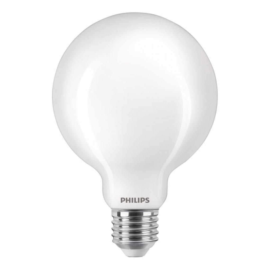 Philips - Ampoule LED dépolie E27 PHILIPS forme globe EQ60W. - Ampoules LED