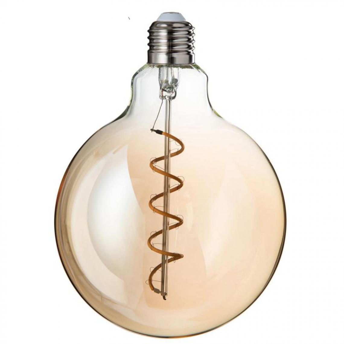 Paris Prix - Ampoule à LED Design Spiral 16cm Ambre - Ampoules LED