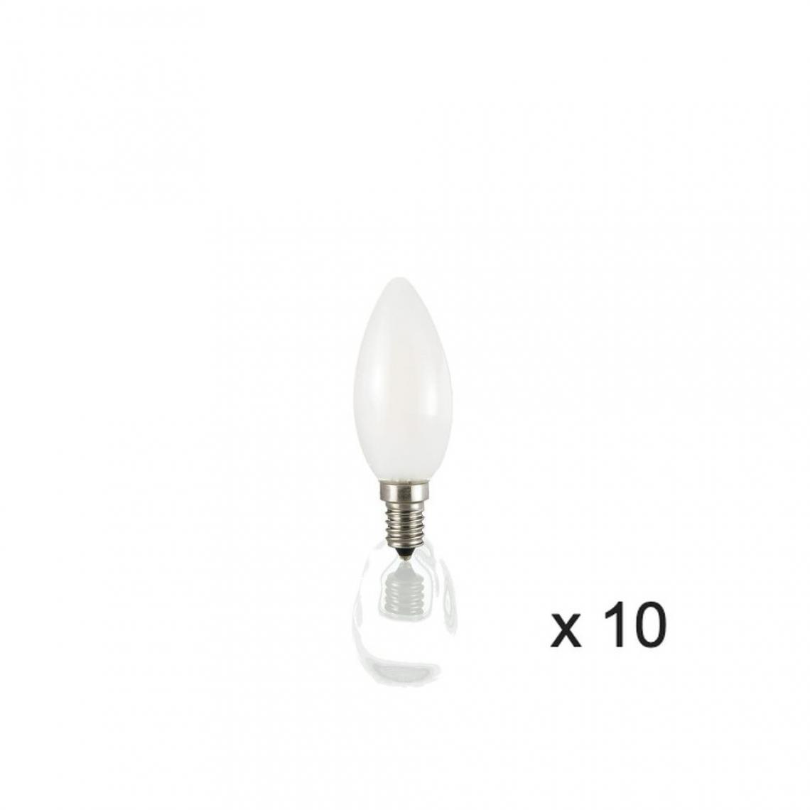 Ideal Lux - Ampoule (x10) 4W E14 Blanc D3,5 101231 - Ampoules LED