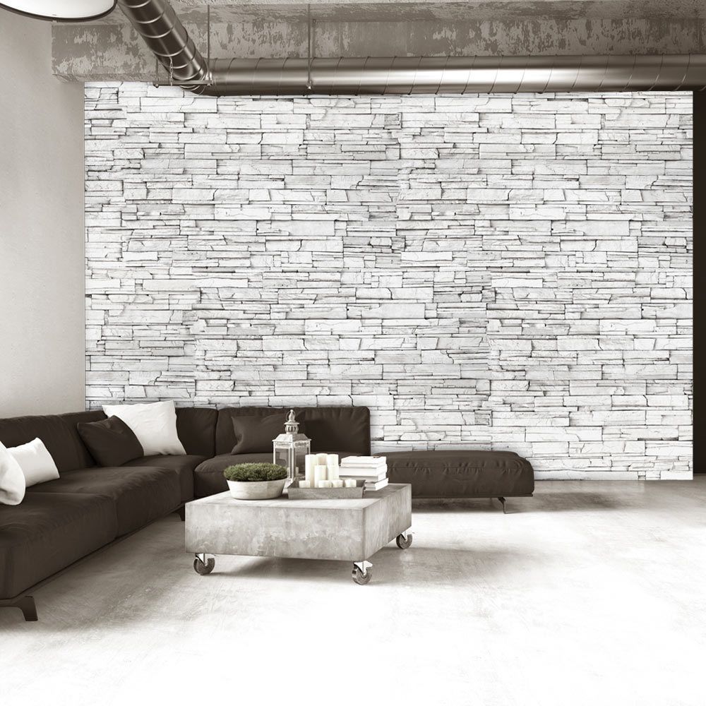 Bimago - Papier peint - White Brick - Décoration, image, art | Fonds et Dessins | Brique | - Papier peint