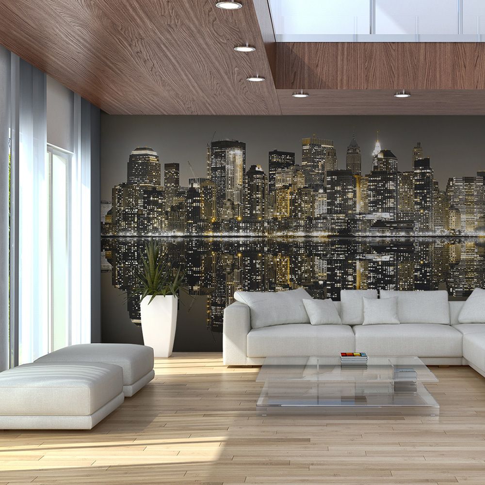 Bimago - Papier peint XXL - American skyscrapers - Décoration, image, art | Ville et Architecture | New York | 550x270 cm | XXl - Grand Format | - Papier peint