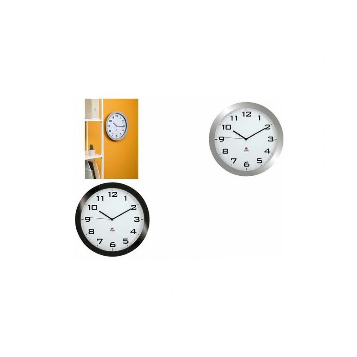 Alba Montres - ALBA Horloge murale 'HORISSIMO', montre à quartz, noir () - Télérupteurs, minuteries et horloges