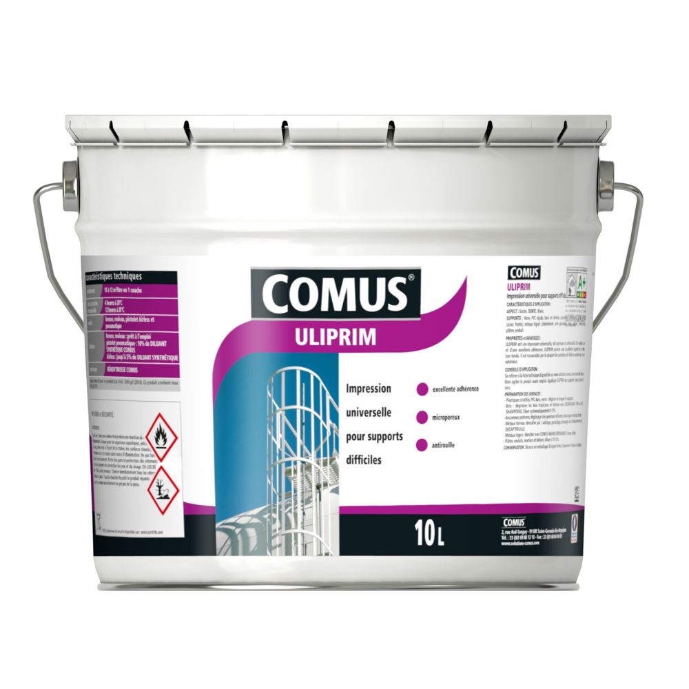Comus - ULIPRIM 10L - Impression universelle antirouille - COMUS - Sous-couche plafond & mur