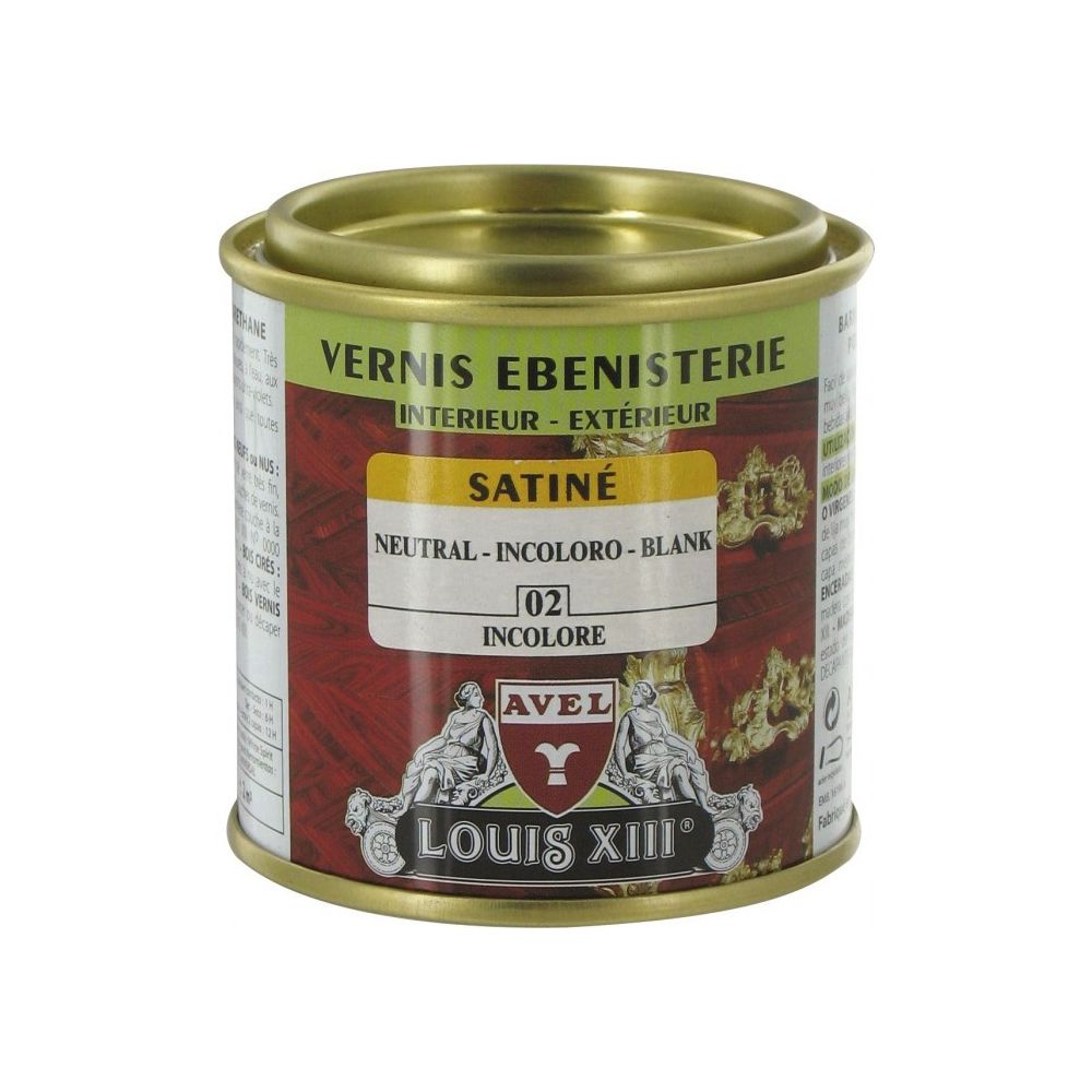 Avel - Vernis ébénisterie - Satiné - Incolore - 125 ml - AVEL - Produit de finition pour bois