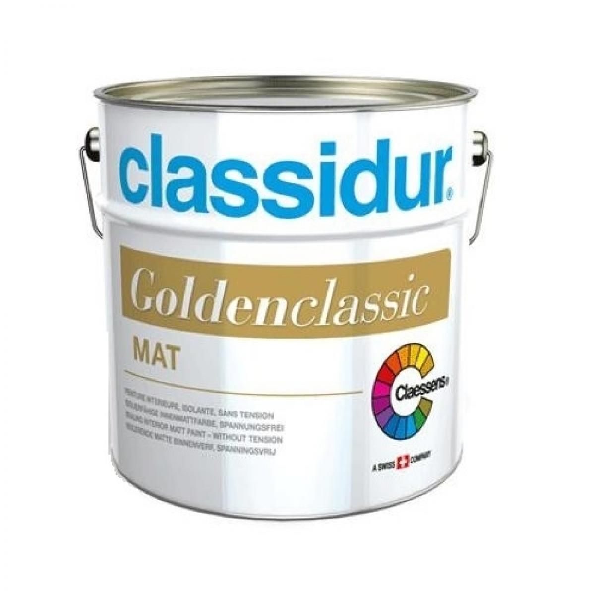 Classidur - CLASSIDUR GOLDEN CLASSIC 4L - Peinture mate de rénovation intérieure de hautes performances - Peinture intérieure