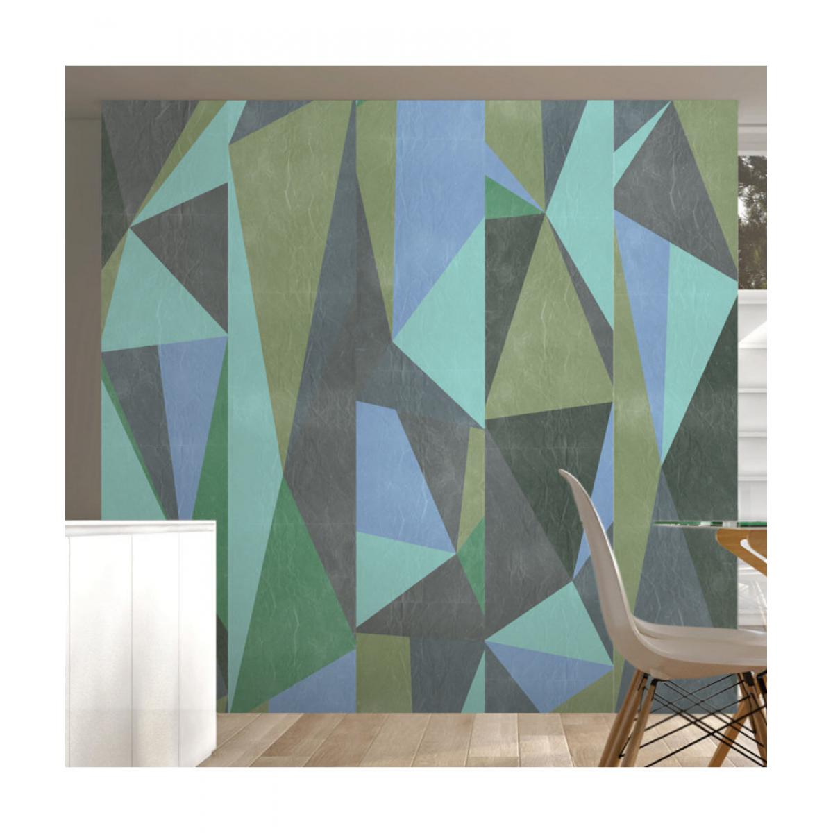Artgeist - Papier peint - Triangles gris 50x1000 - Papier peint