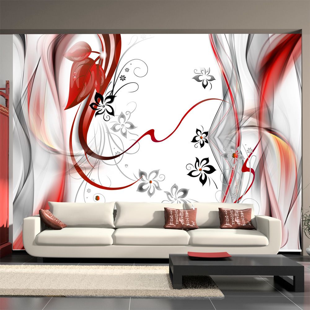Bimago - Papier peint - Airy fabric - Décoration, image, art | Fonds et Dessins | Motifs floraux | - Papier peint