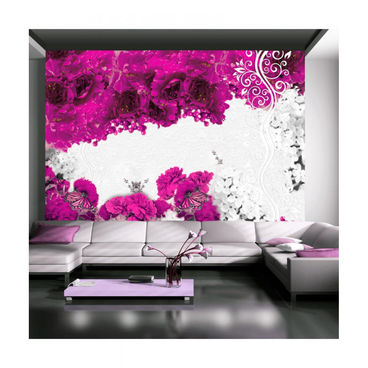Artgeist - Papier peint - Colors of spring: fuchsia 100x70 - Papier peint