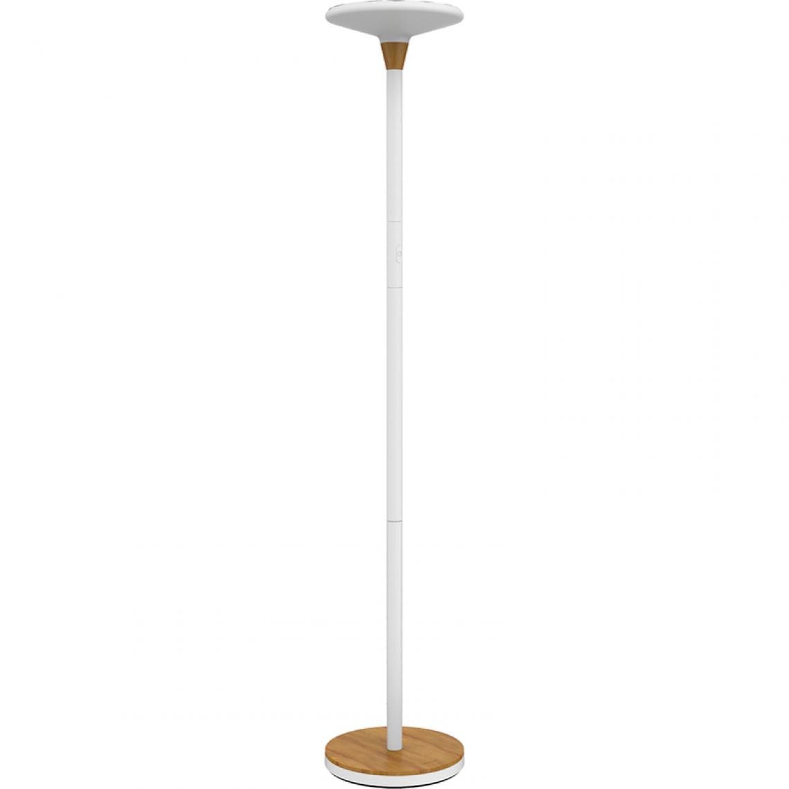Unilux - UNiLUX Lampadaire à LED BALY BAMBOO, dimmable, blanc-bambou () - Ruban LED