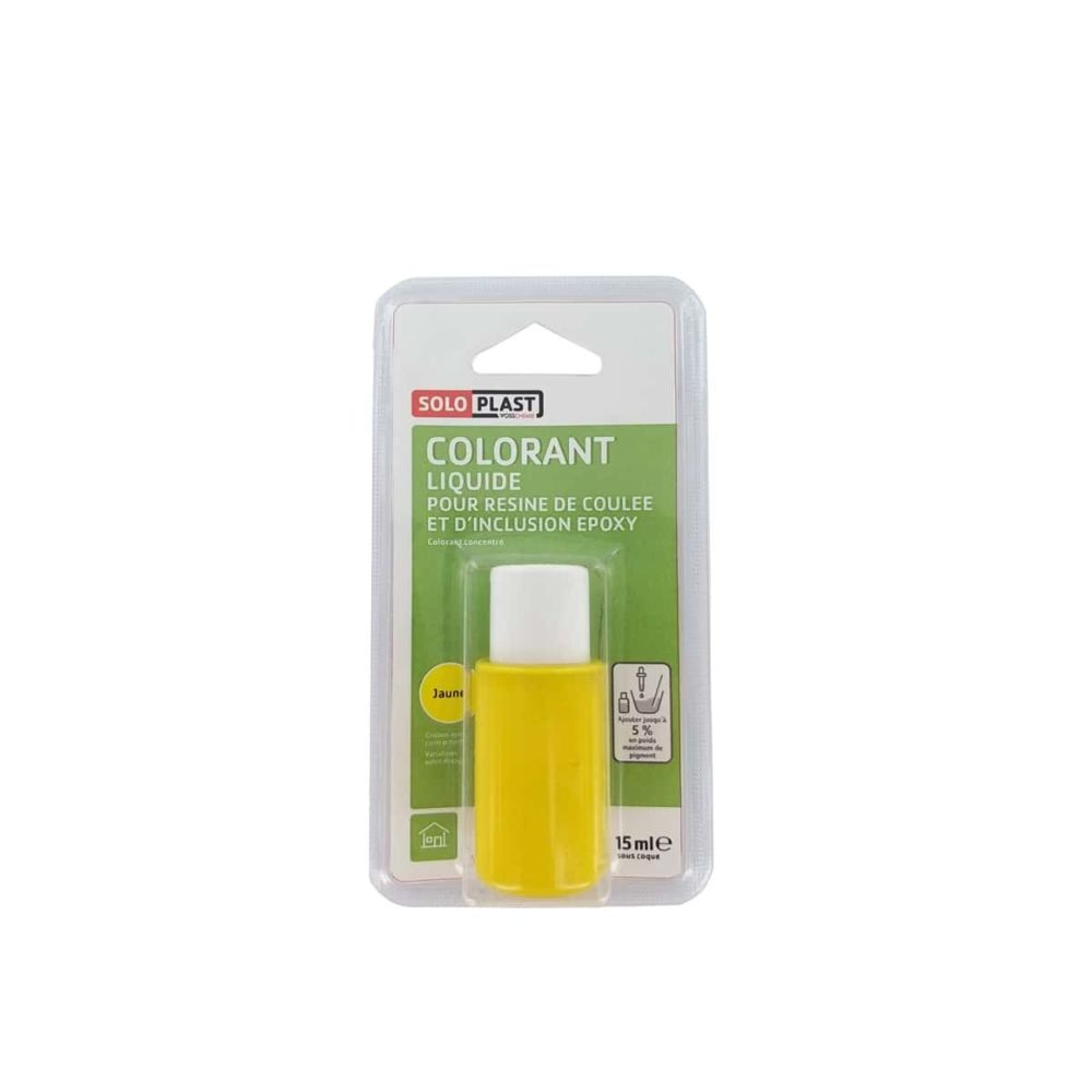 Soloplast - Liquide colorant pour résine SOLOPLAST 15ml jaune - Peinture extérieure