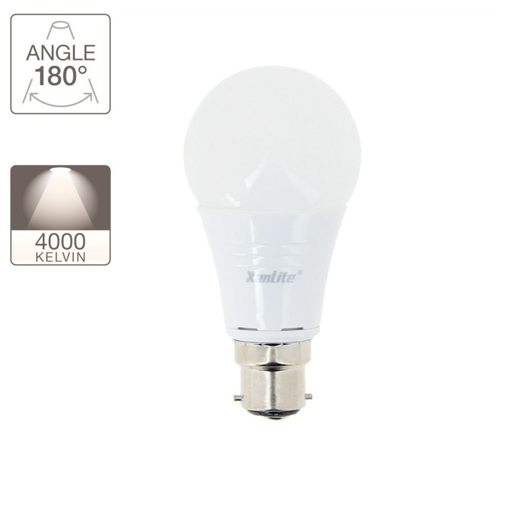 Xanlite - Ampoule LED A60, culot B22, 10W cons. (60W eq.), lumière blanc neutre - Ampoules LED