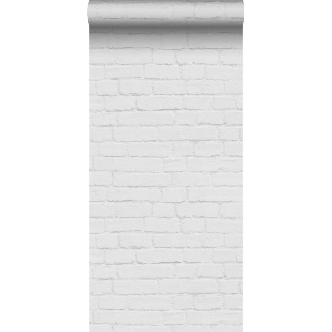 ESTAhome - ESTAhome papier peint brique gris clair - 139192 - 0.53 x 10.05 m - Papier peint