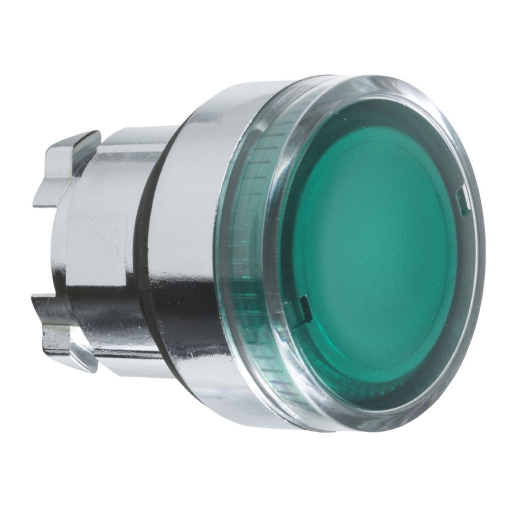 Schneider Electric - tête bouton poussoir - lumineux - affleurant - vert - schneider zb4bw333 - Autres équipements modulaires