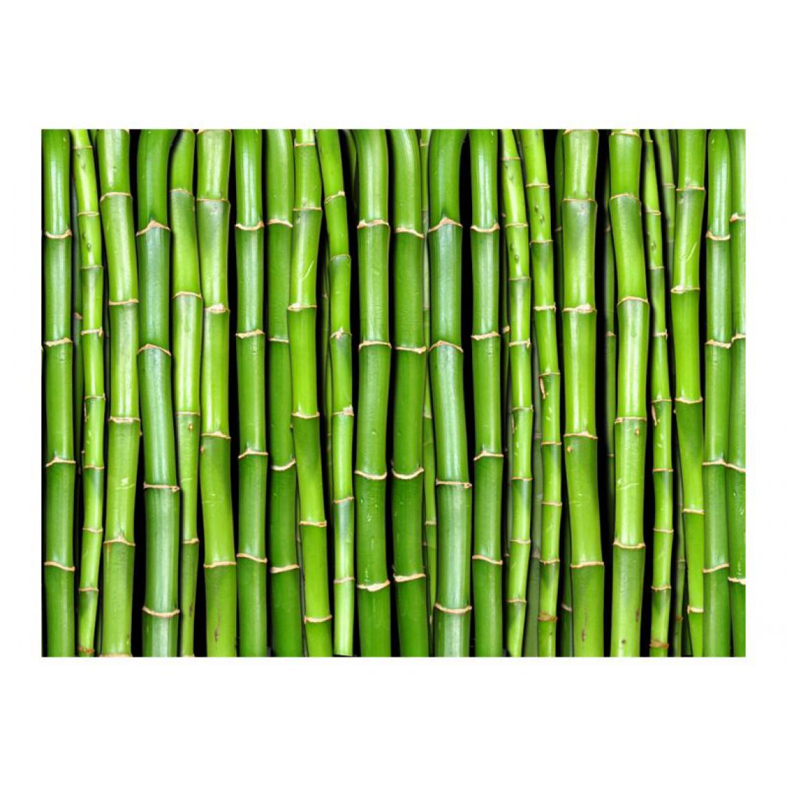 Artgeist - Papier peint - Mur vert bambou .Taille : 400x309 - Papier peint