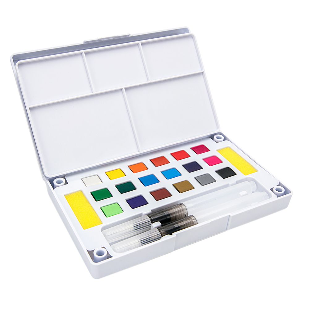 marque generique - Set de pigment de peinture aquarelle - Fibre de verre & papier à peindre