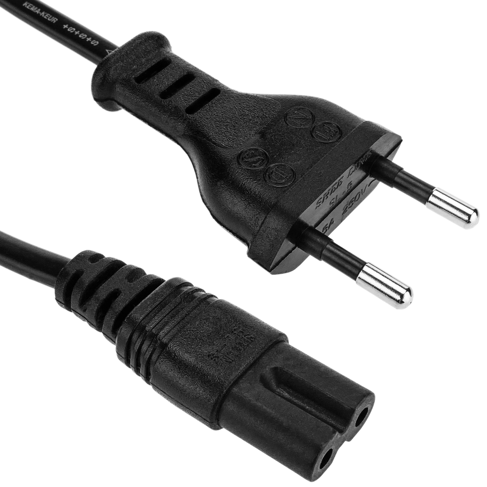 Bematik - Cable d alimentation IEC-60320 0.2m (C7/Bipolar-M) - Fils et câbles électriques