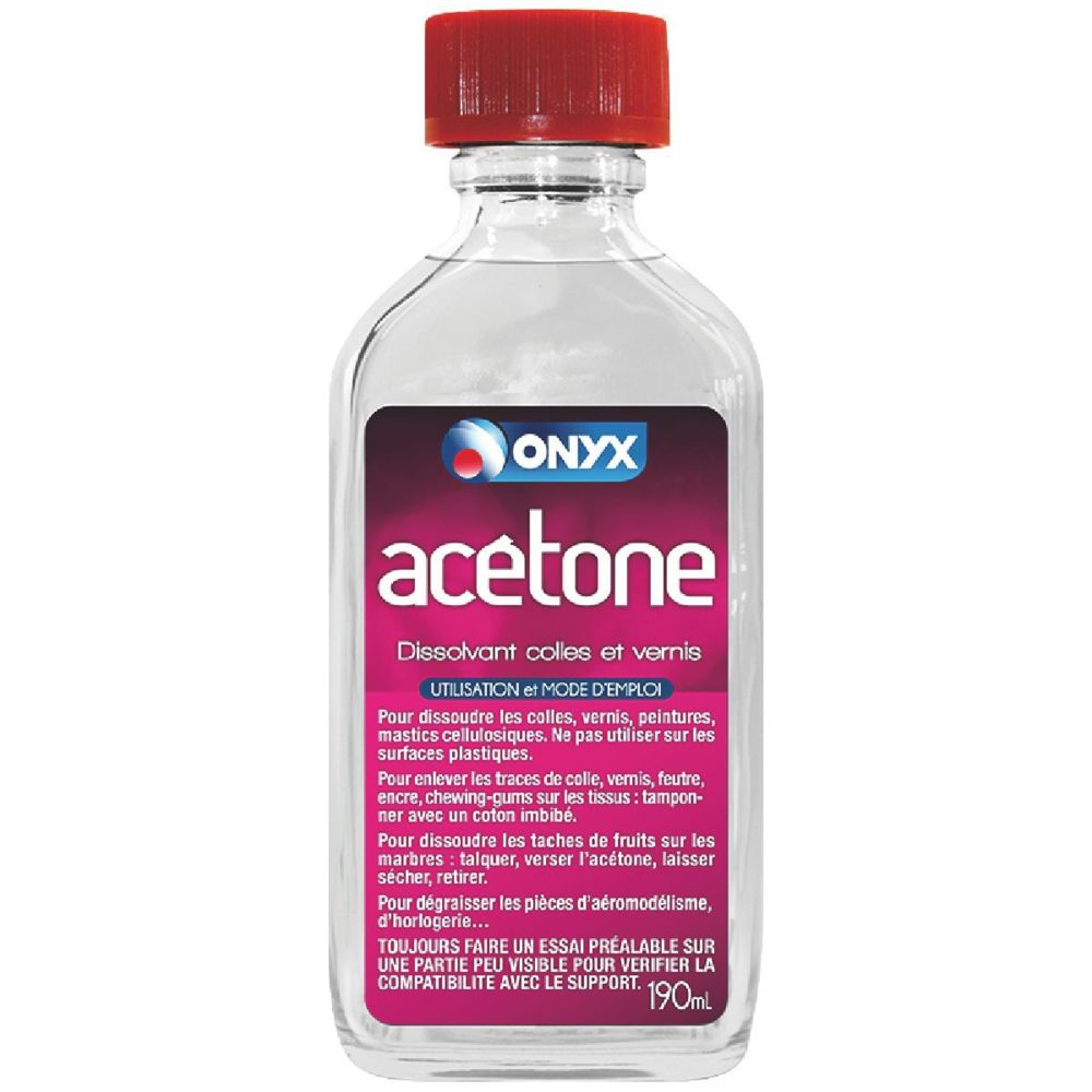 Onyx - Acétone Onyx 190ml - Produit préparation avant pose