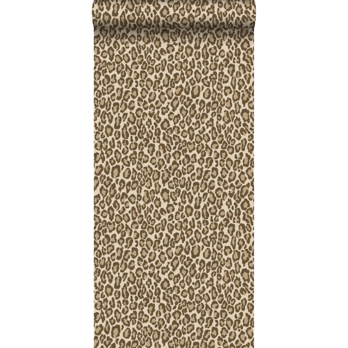 ESTAhome - ESTAhome papier peint peau de léopard marron - 139152 - 0.53 x 10.05 m - Papier peint