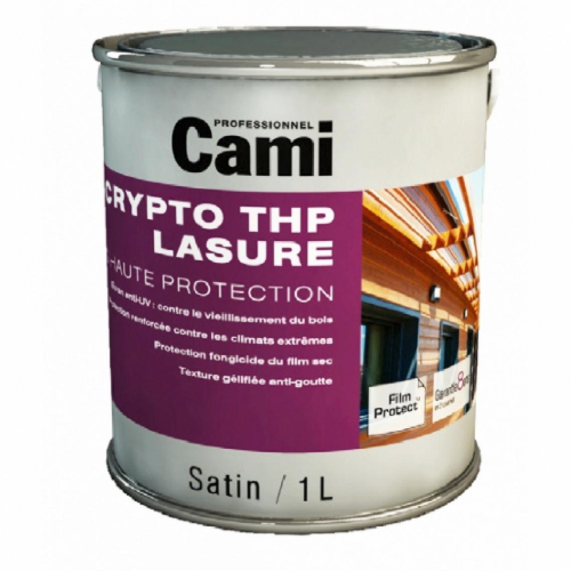 Cami - LASURE CRYPTO THP CHENE NATUREL 5L-Lasure de protection du bois en phase solvant- CAMI - Peinture intérieure