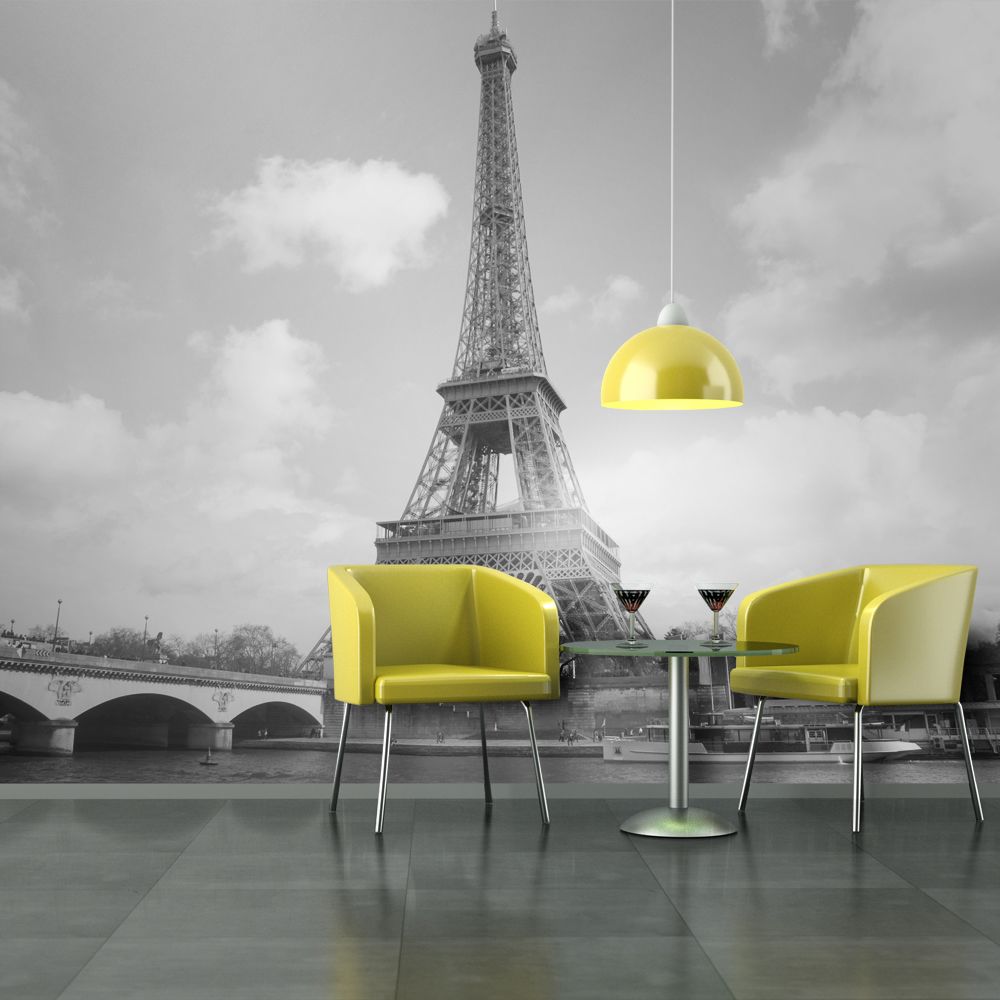 Bimago - Papier peint - Seine et Tour Eiffel - Décoration, image, art | Ville et Architecture | Paris | - Papier peint