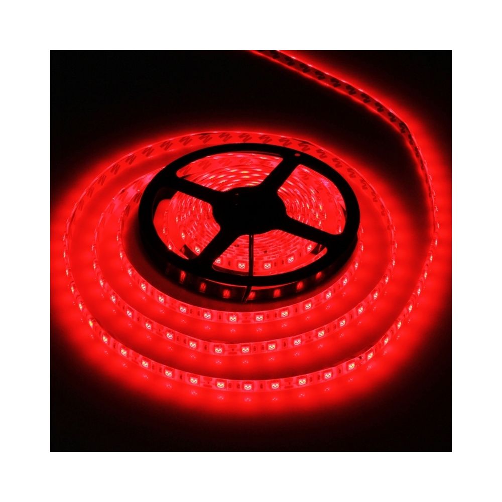 Wewoo - Ruban LED Waterproof Epoxyde rouge Lumière imperméable de corde de la 5050 SMD époxyde, 60 / M, longueur: 5M - Ruban LED