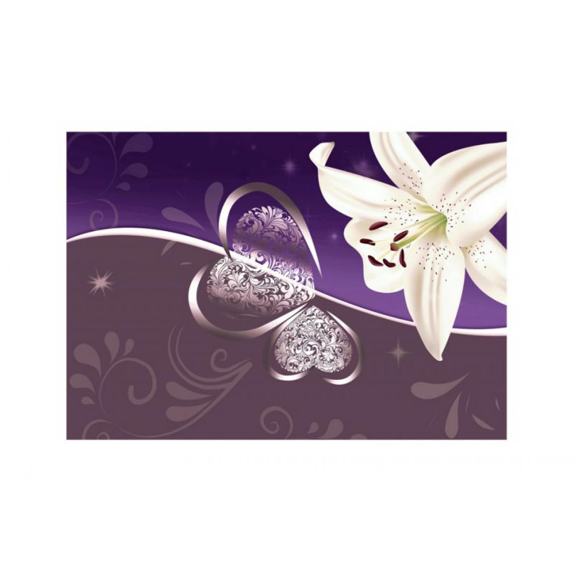 Artgeist - Papier peint - Lily in shades of violet .Taille : 100x70 - Papier peint